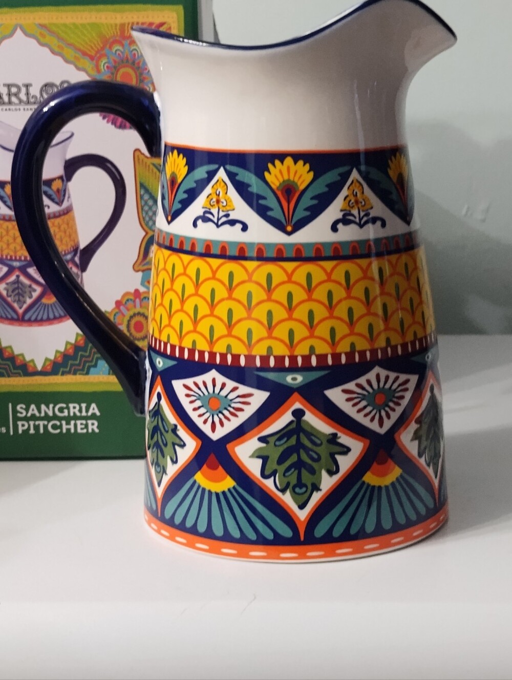 Decorative Multicolor Ceramic Sangria Pitcher - Brand: Carlos Santana